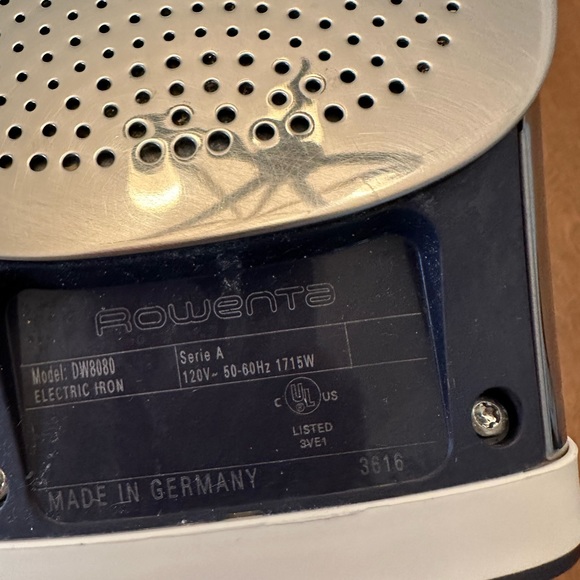 Rowenta DW8080 Pro Master Auto Shut Off Steam Iron, 330-Hole Sole Plate Blue - Picture 11 of 11